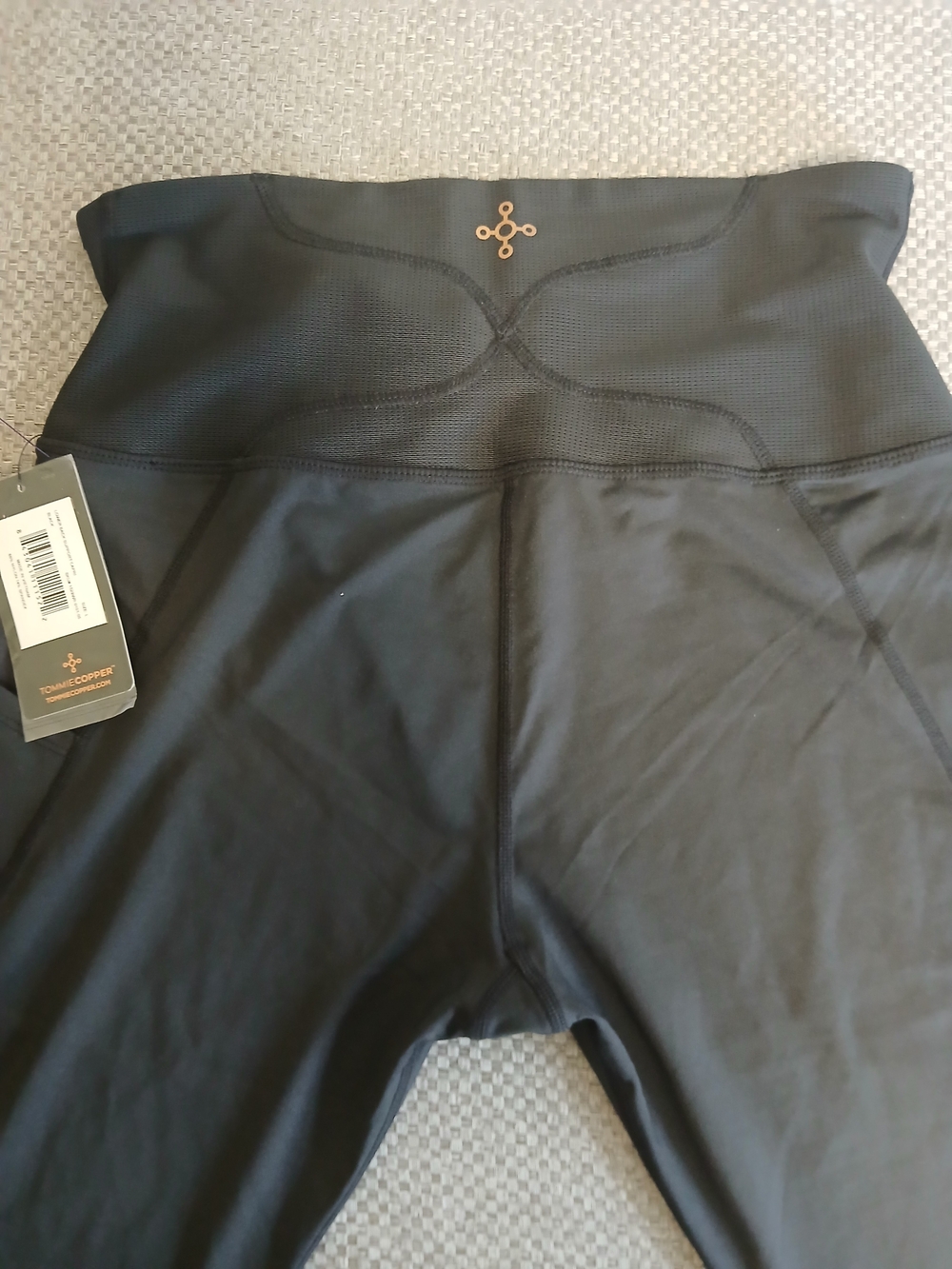 Tommie Cooper Girls' Black High-Waist Performance Leggings - Picture 5 of 5